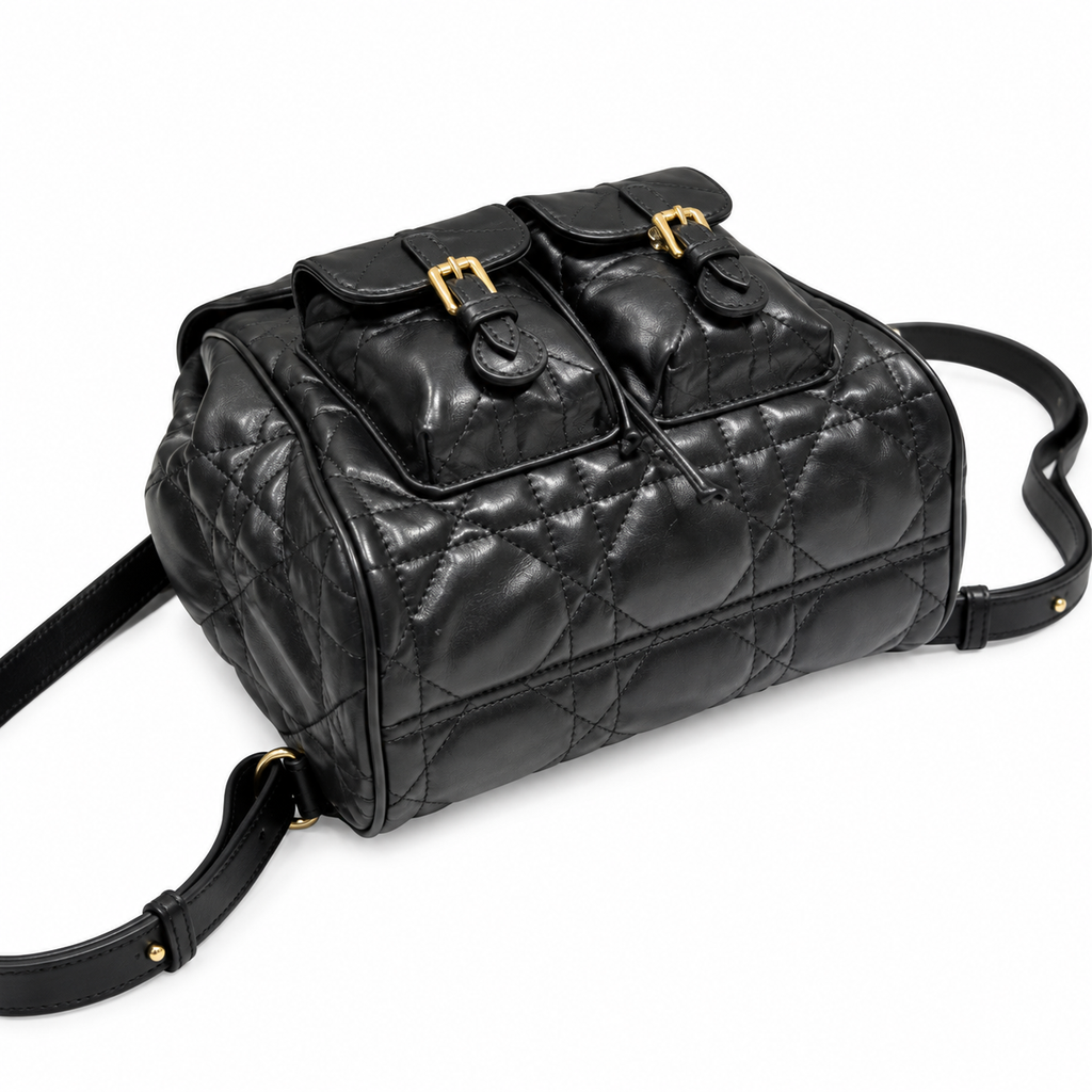 Dior Cannage Quilted Leather Backpack 23cm