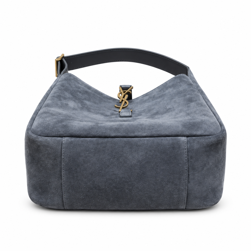 Saint Laurent YSL Le 5 à 7 Hobo – Slate Suede Gold