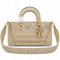 Dior Cannage Quilted Signature Flat Bag 26cm