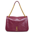 YSL Saint Laurent Jamie Large Quilted Chain Bag Burgundy