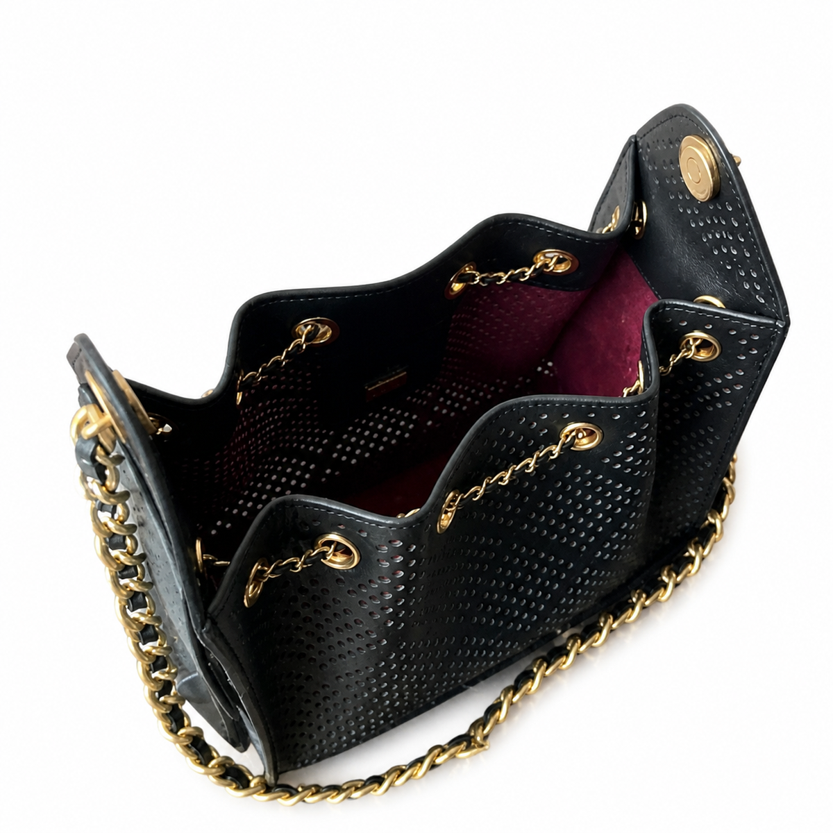 Chanel Quilted Leather Squared Chain Shoulder Bag
