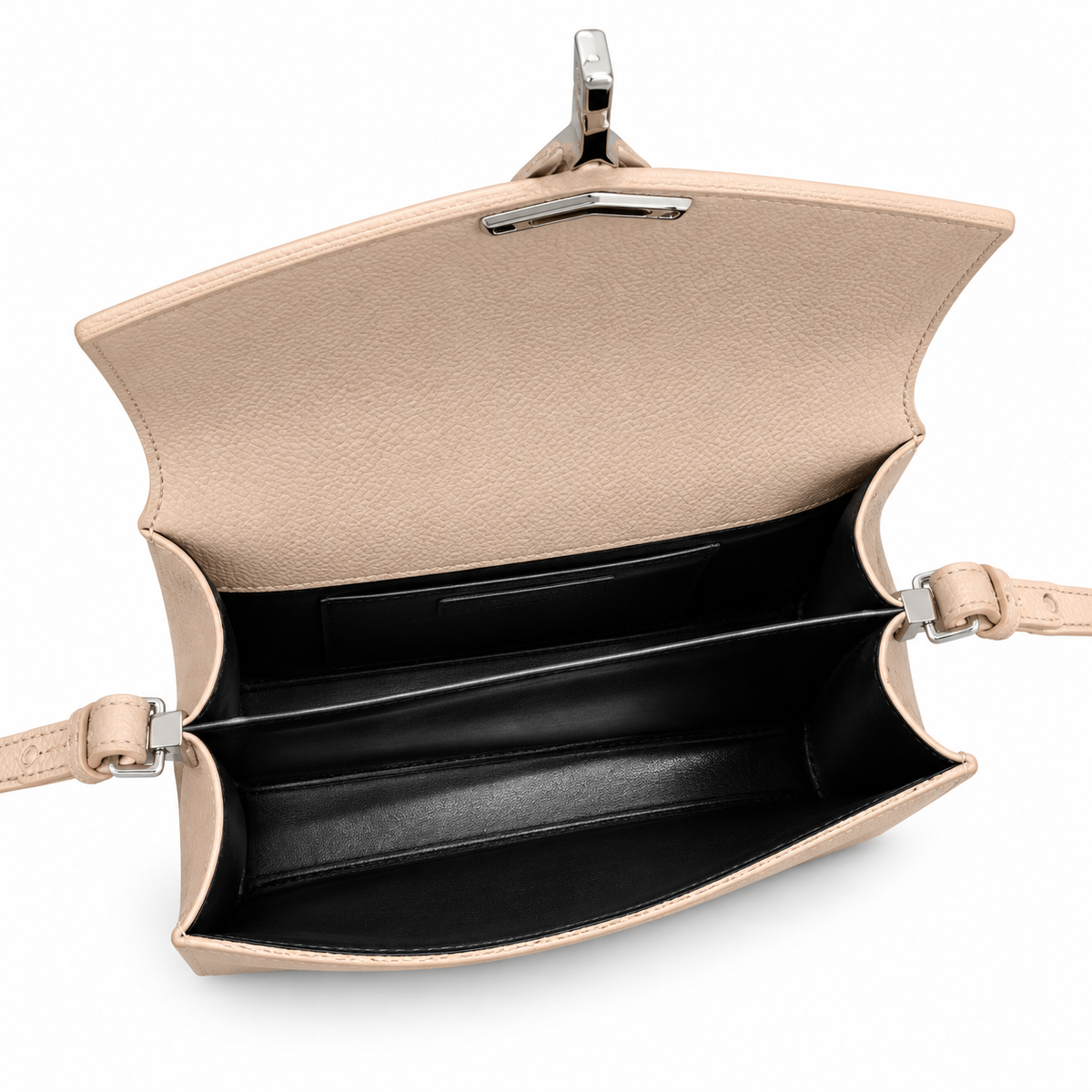 Saint Laurent Cassandra Medium – Cream Leather Silver YSL