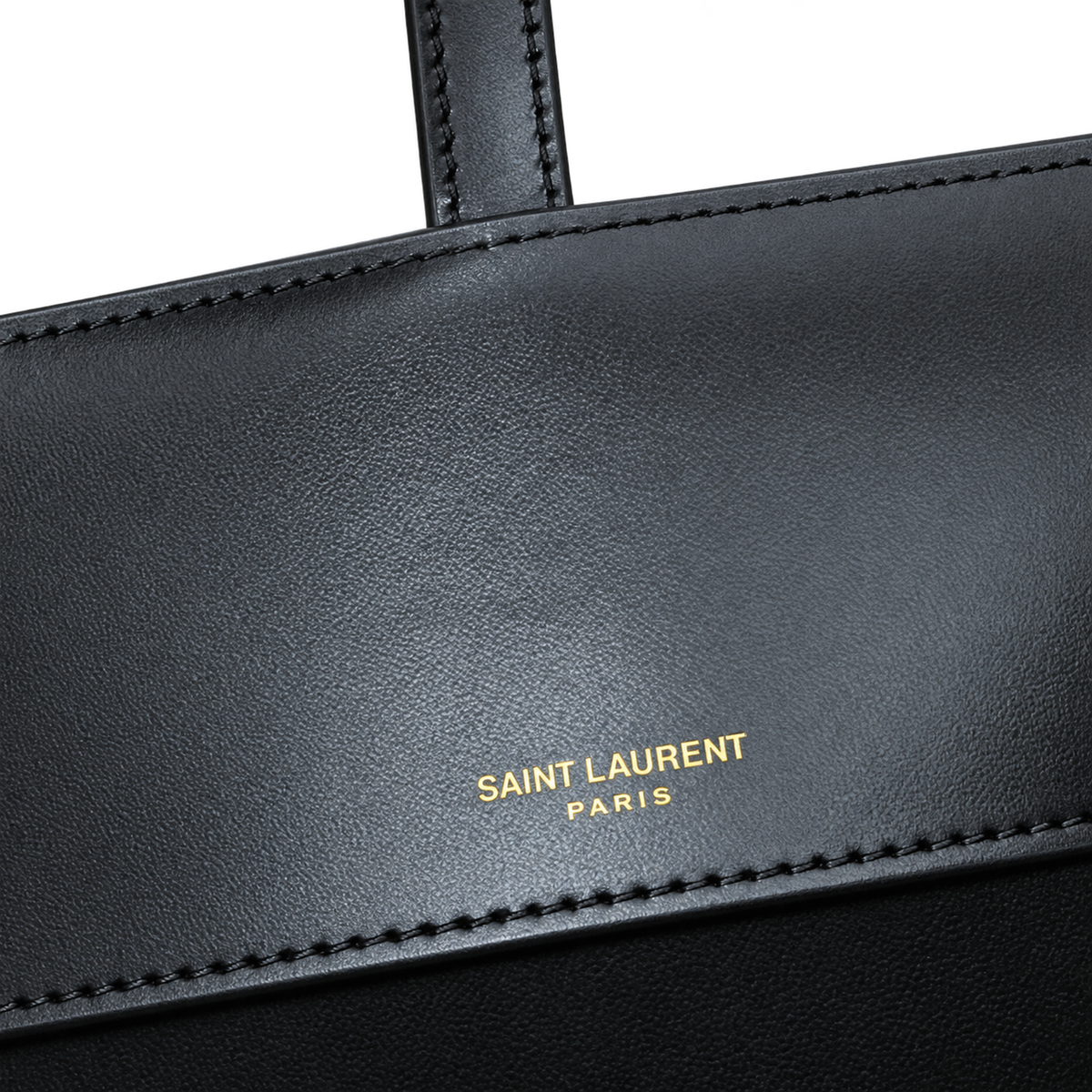 YSL Saint Laurent Suzanne Bucket Bag in Black Smooth Leather