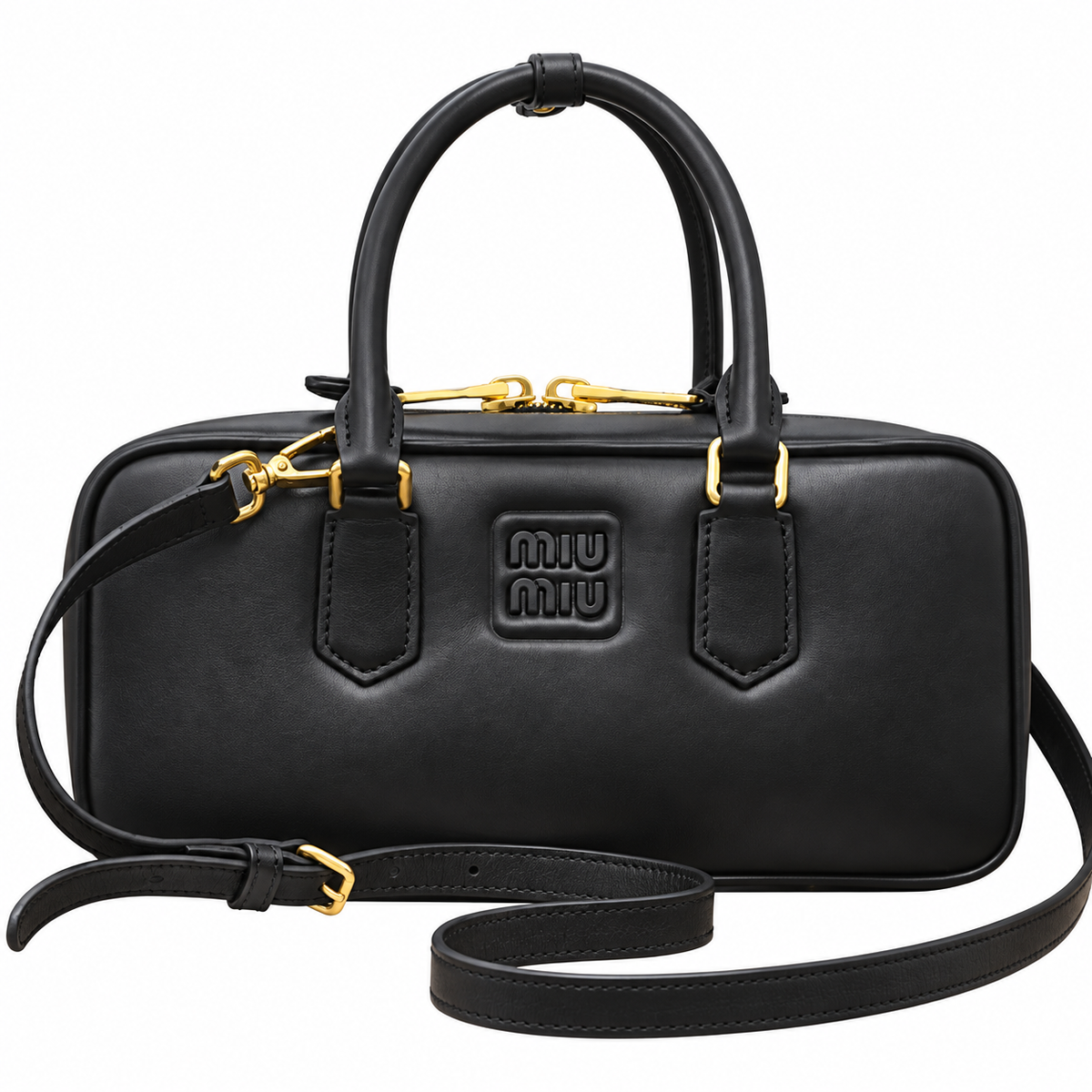 Miu Miu Leather Top Handle Bag 27cm