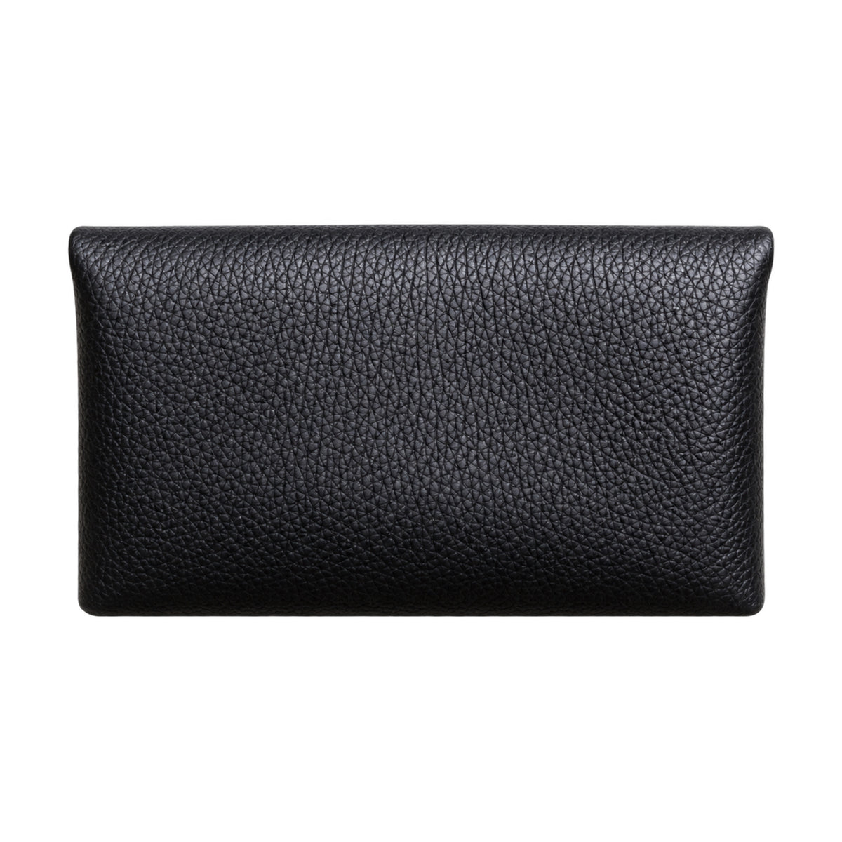YSL Saint Laurent Cassandre Large Envelope Pouch in Black Grained Leather