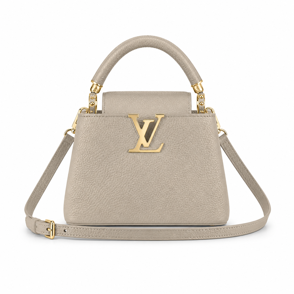 Louis Vuitton Capucines BB – Stone Grey Taurillon Flap