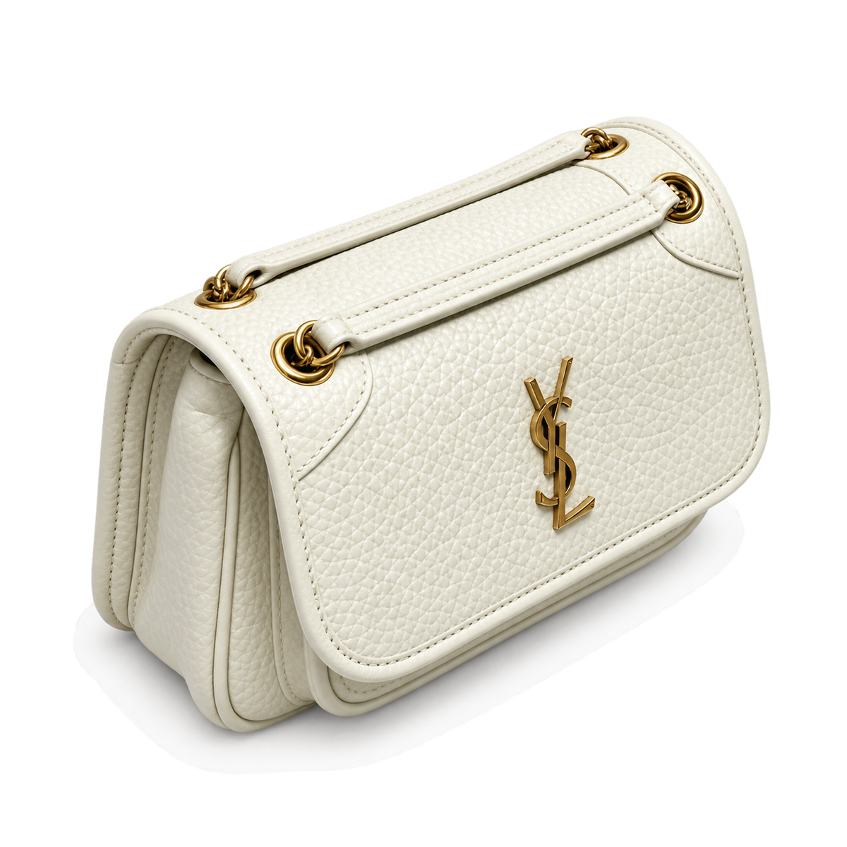 Saint Laurent Niki Medium Top Handle Bag in Crème