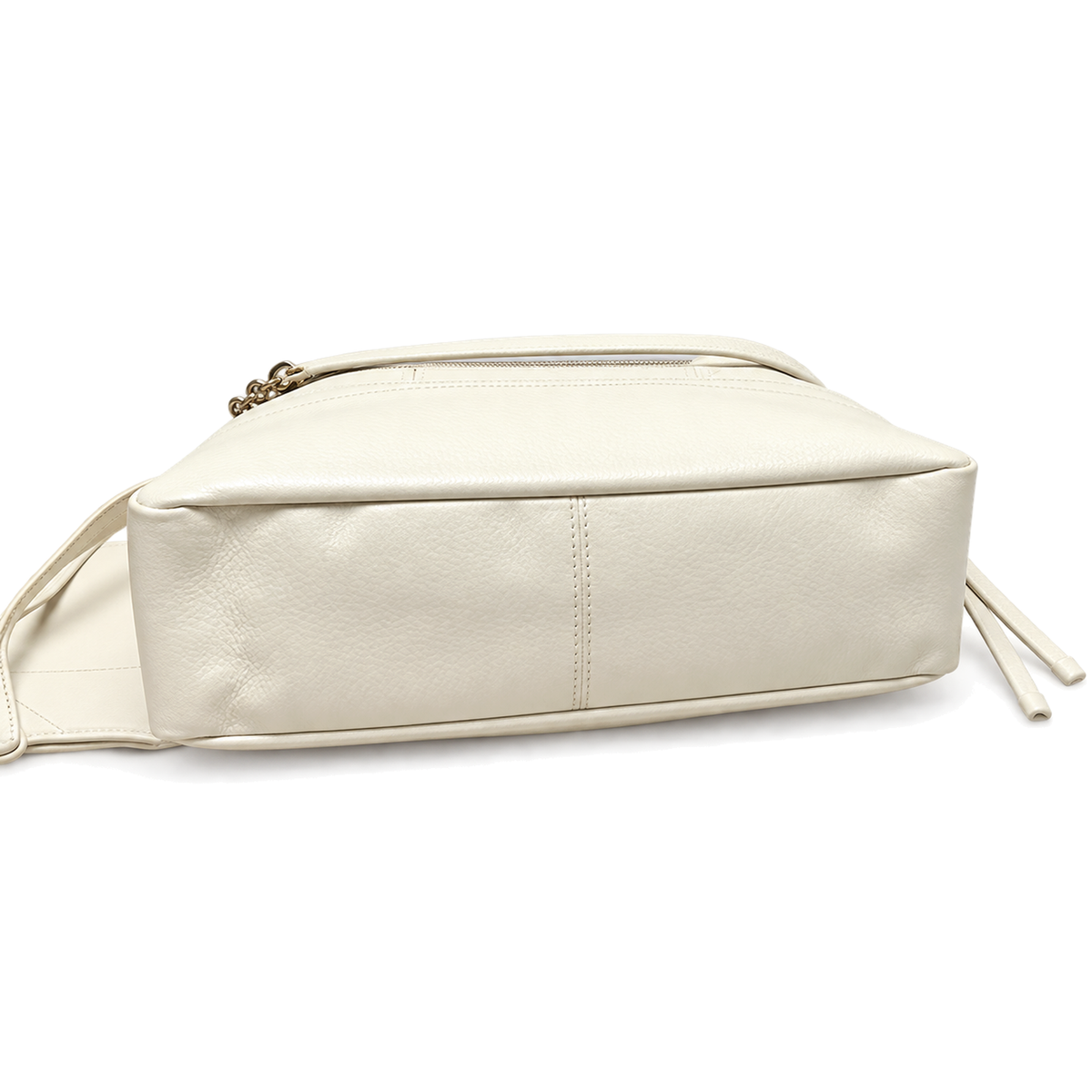 YSL Saint Laurent Jamie Tote Ivory Quilted Leather Set