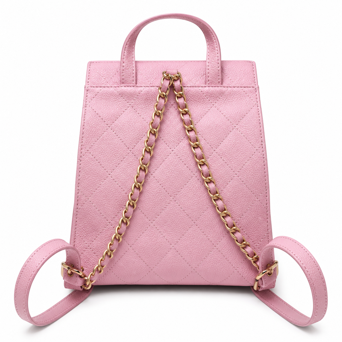 Chanel Classic Quilted Square Box Handbag | CC Turn-Lock Top Handle — 23cm