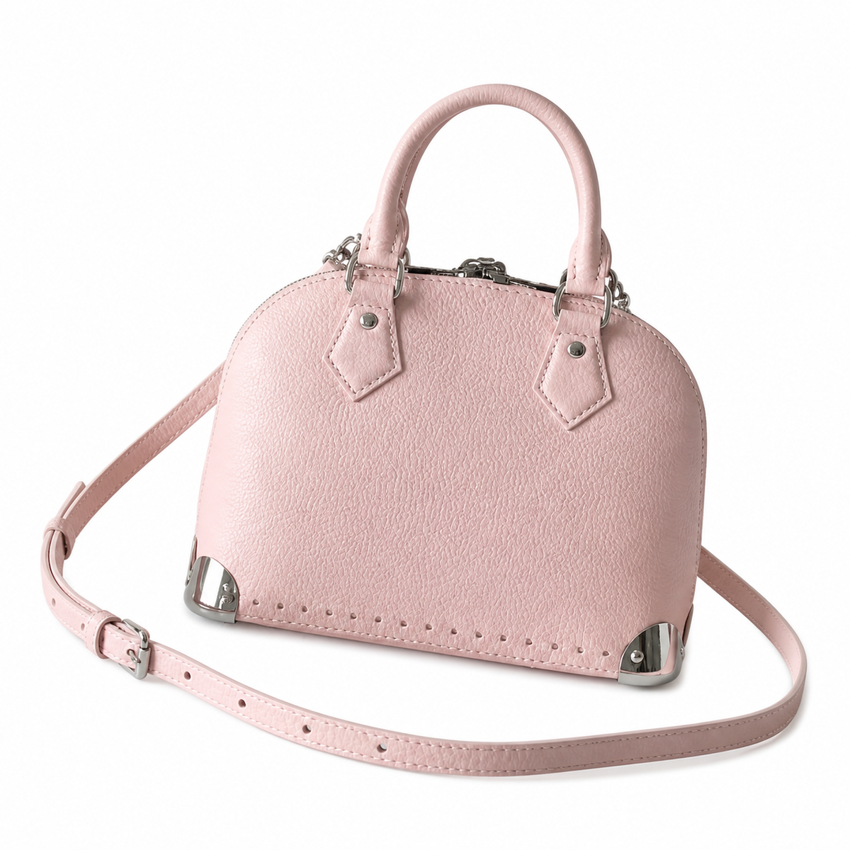 Louis Vuitton Alma BB – Pink Empreinte Silver Chain