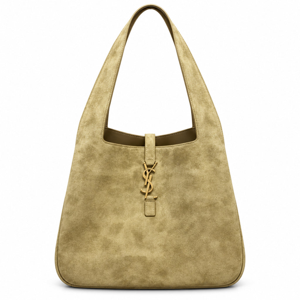 YSL Le 5 à 7 Tote Bag – Khaki Suede
