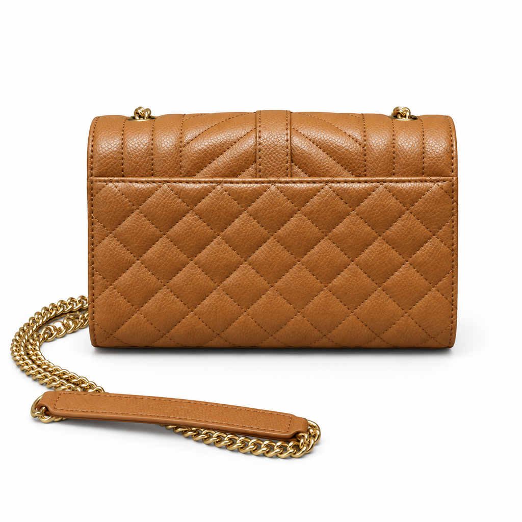 Saint Laurent YSL Envelope Bag – Camel Gold