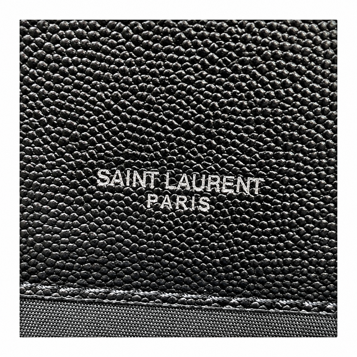 Saint Laurent YSL Envelope Bag – Black Silver