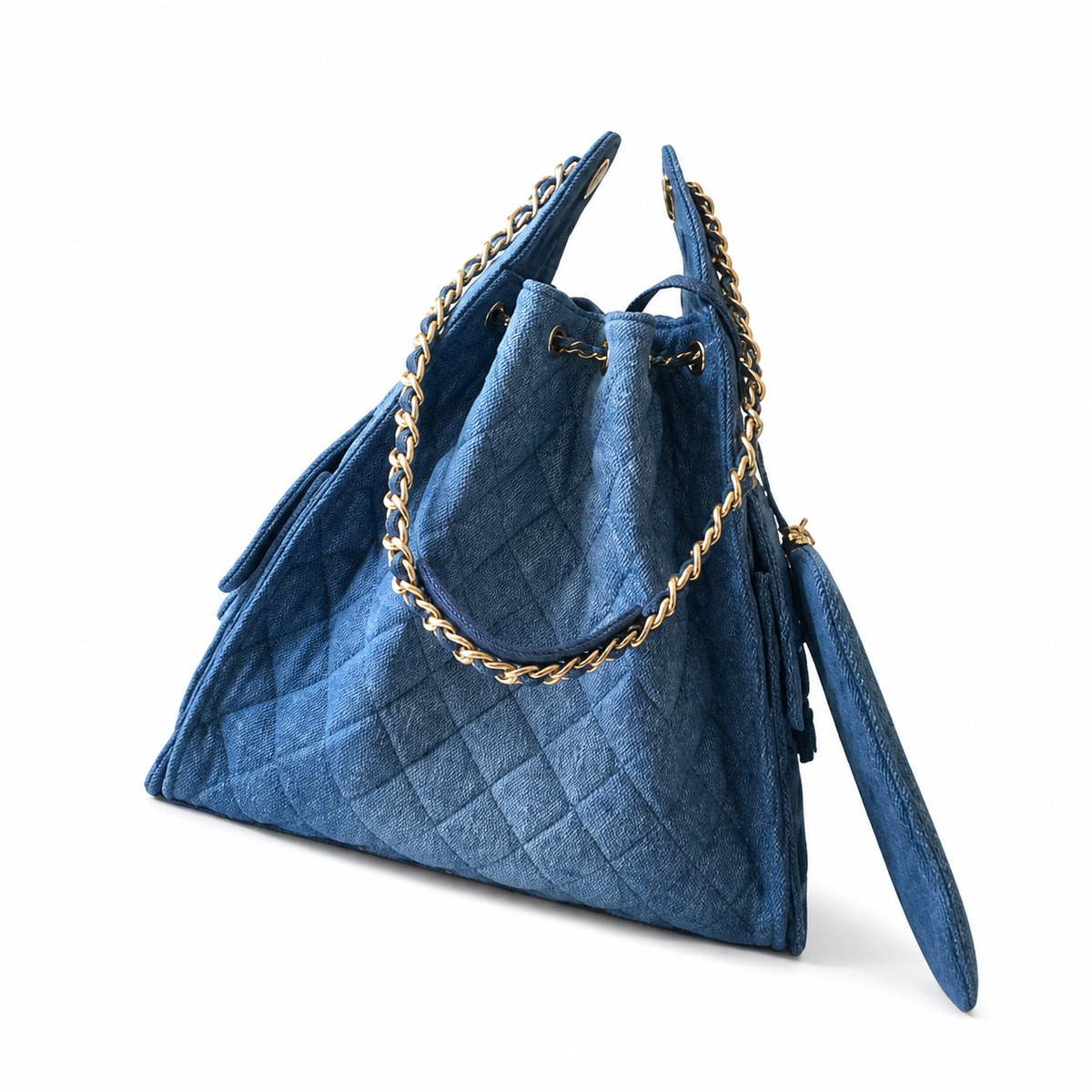 Chanel Quilted Leather Relaxed Chain Shoulder Bag