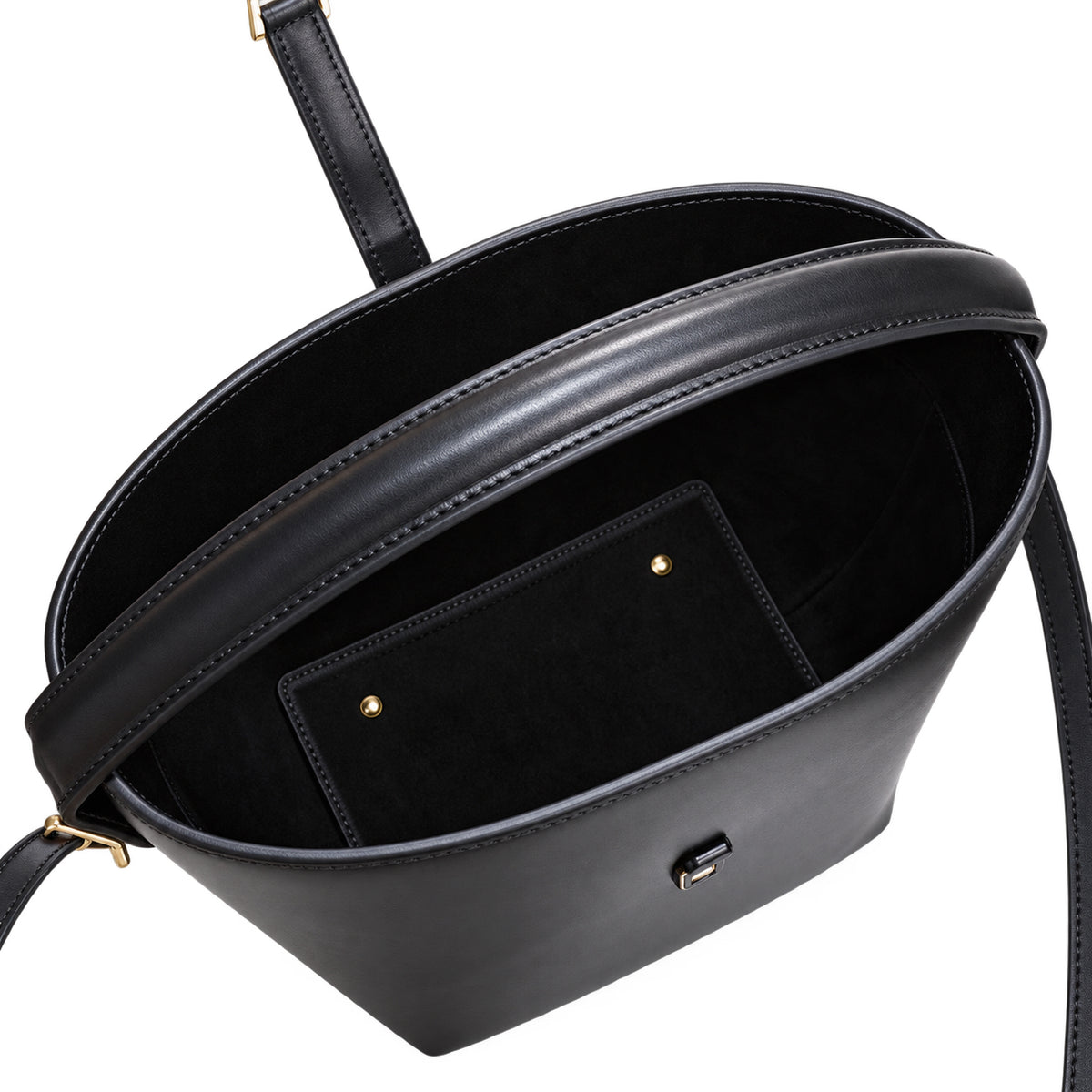 YSL Le 37 Bucket Bag – Black Smooth Leather