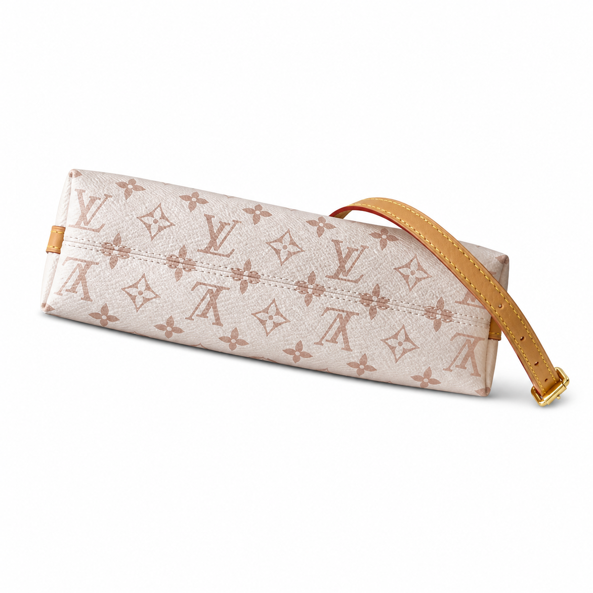 Louis Vuitton Slide White Monogram Canvas Zip Shoulder Bag