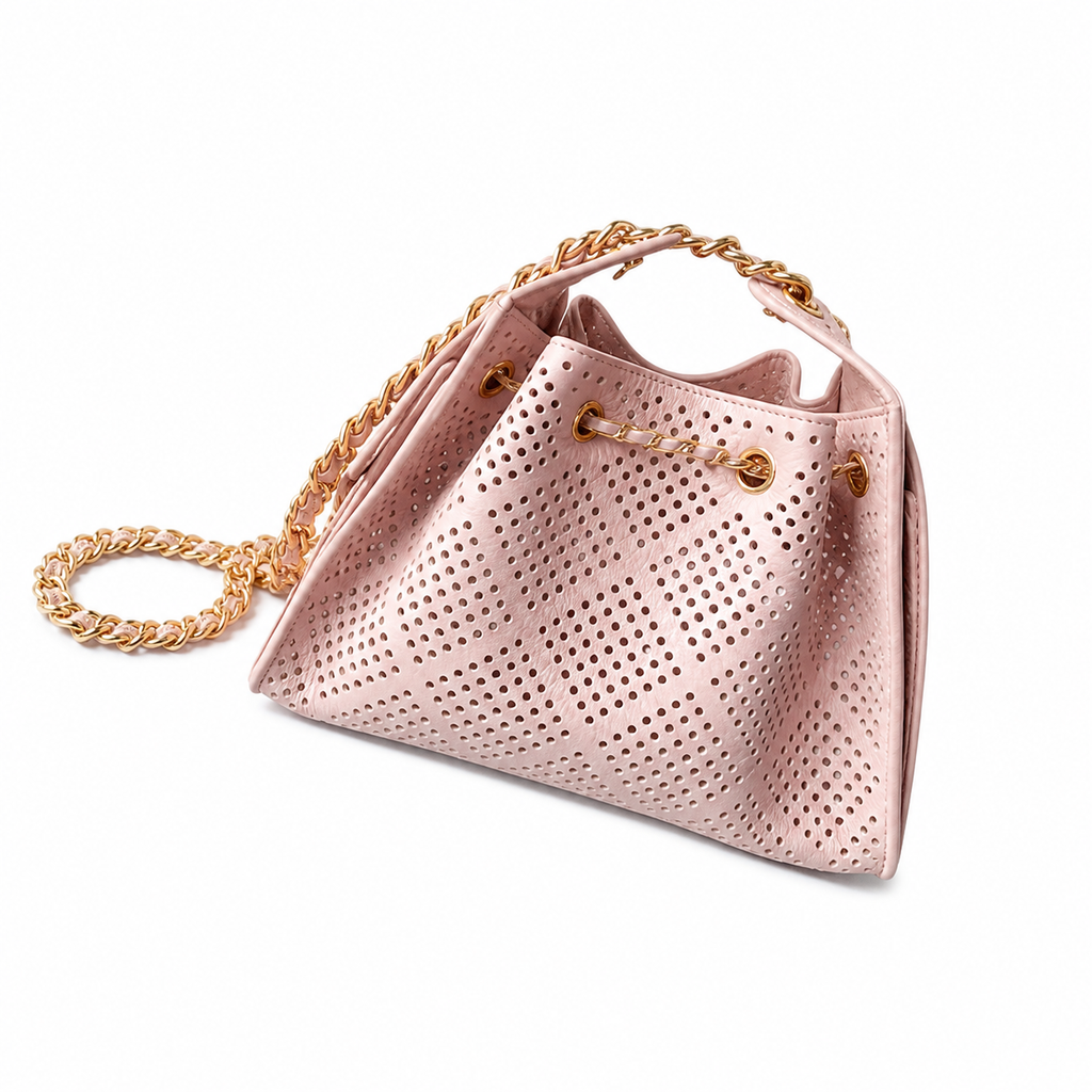 Chanel Quilted Leather Medium Cube Chain Crossbody