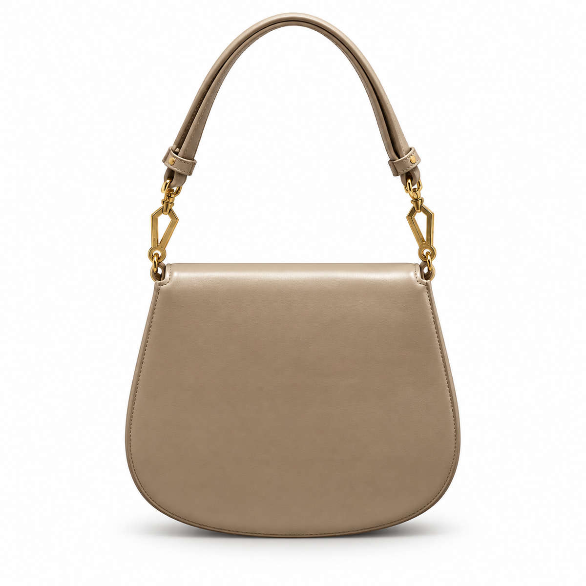Saint Laurent Voltaire Shoulder Bag in Dark Beige