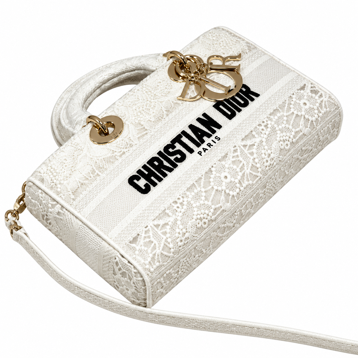 Dior Cannage Quilted Long Crossbody Bag 26cm