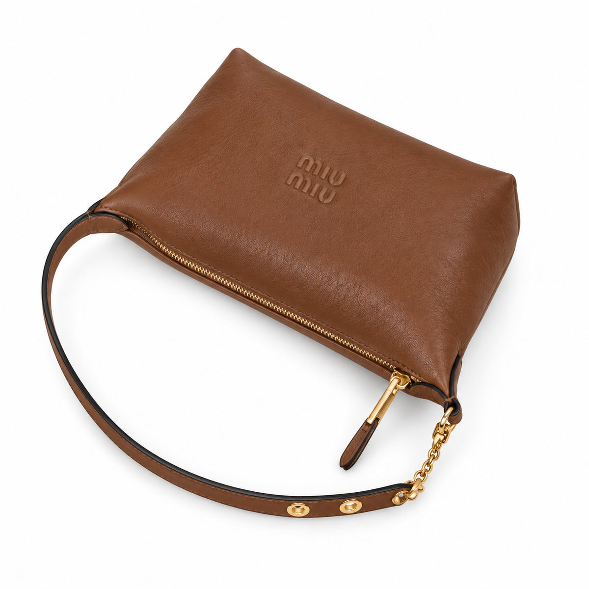 Miu Miu Leather Shoulder Bag 18.5cm