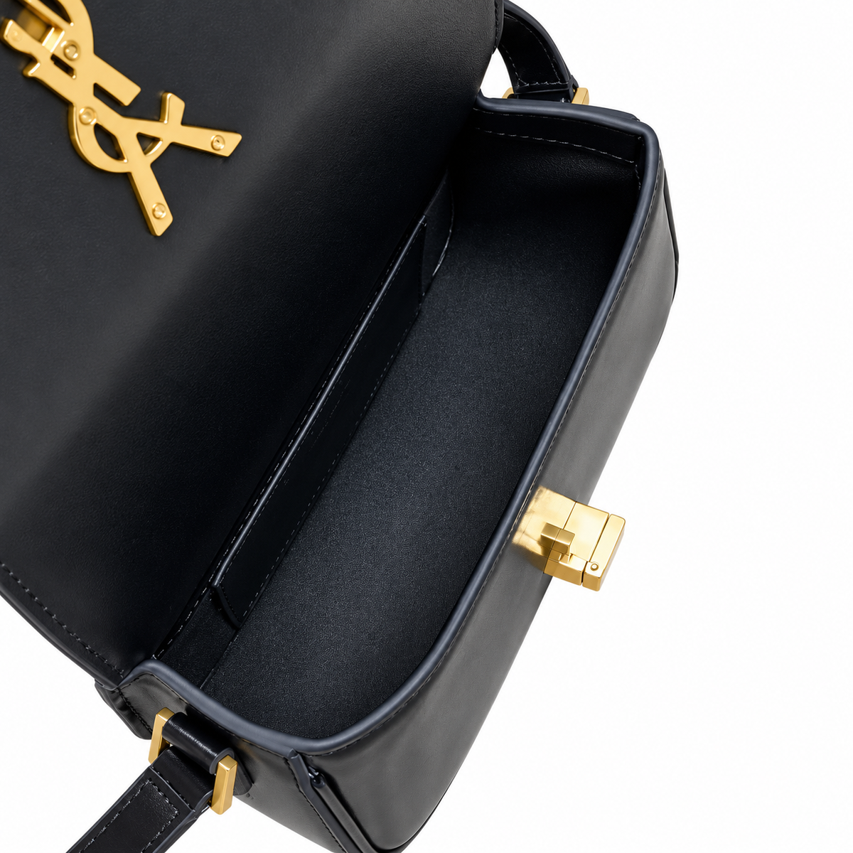 Saint Laurent Solferino Bag – Black Leather