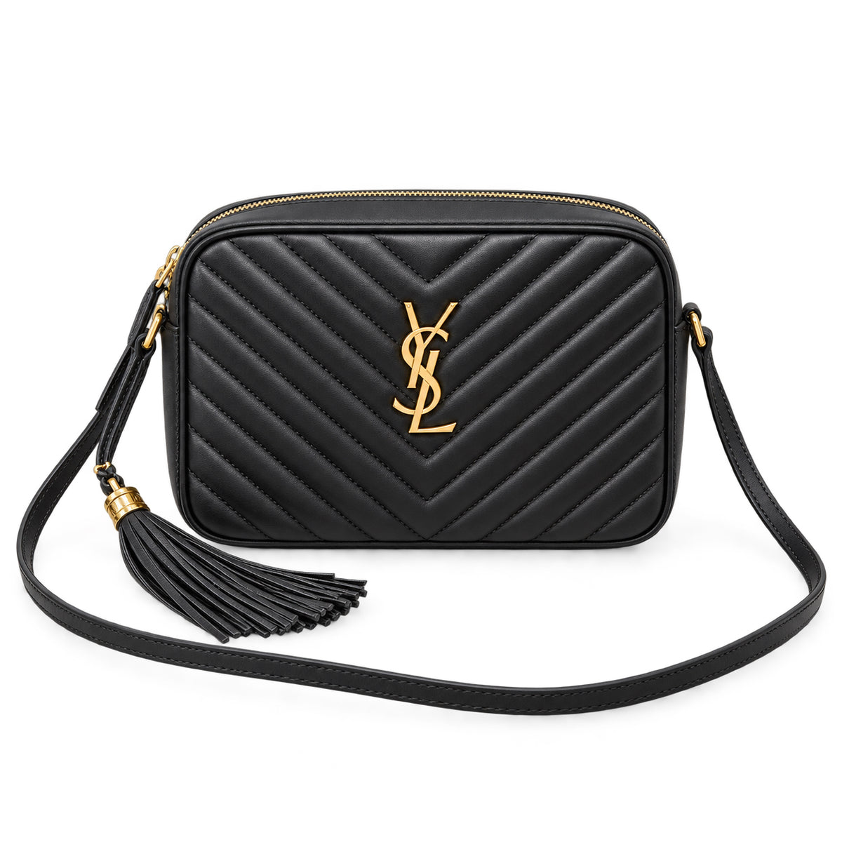 Saint Laurent YSL Lou Camera Bag – Black Gold