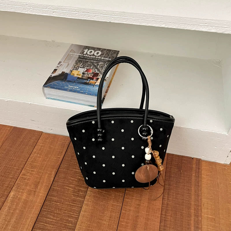 Leopard Print Canvas Tote – Brown Trim Wood Bead