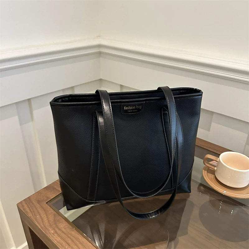 Black Large Tote Bag Set – 2-in-1 Mini Pouch