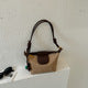 Leopard Canvas Hobo Bag – Brown Trim Knotted Strap