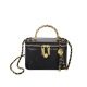 Red Quilted Vanity Box Bag – Gold Chain Camellia