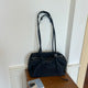 Large Nylon Tote Bag – Light Grey Front Zip Pocket