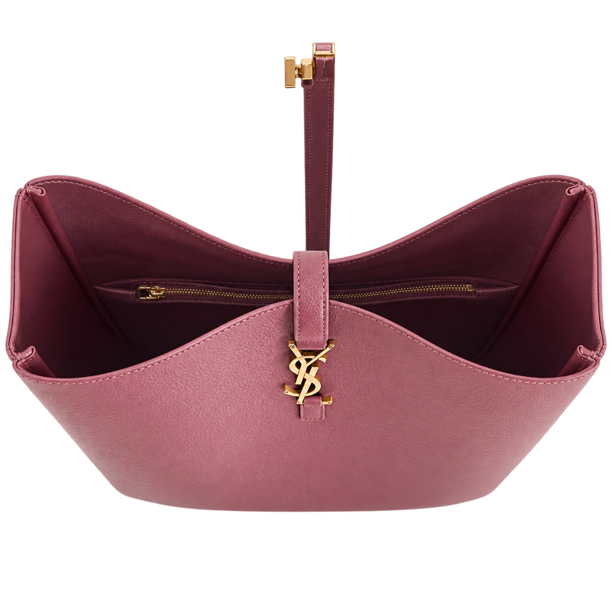 Saint Laurent YSL Le 37 Hobo Bag – Bordeaux Leather Gold
