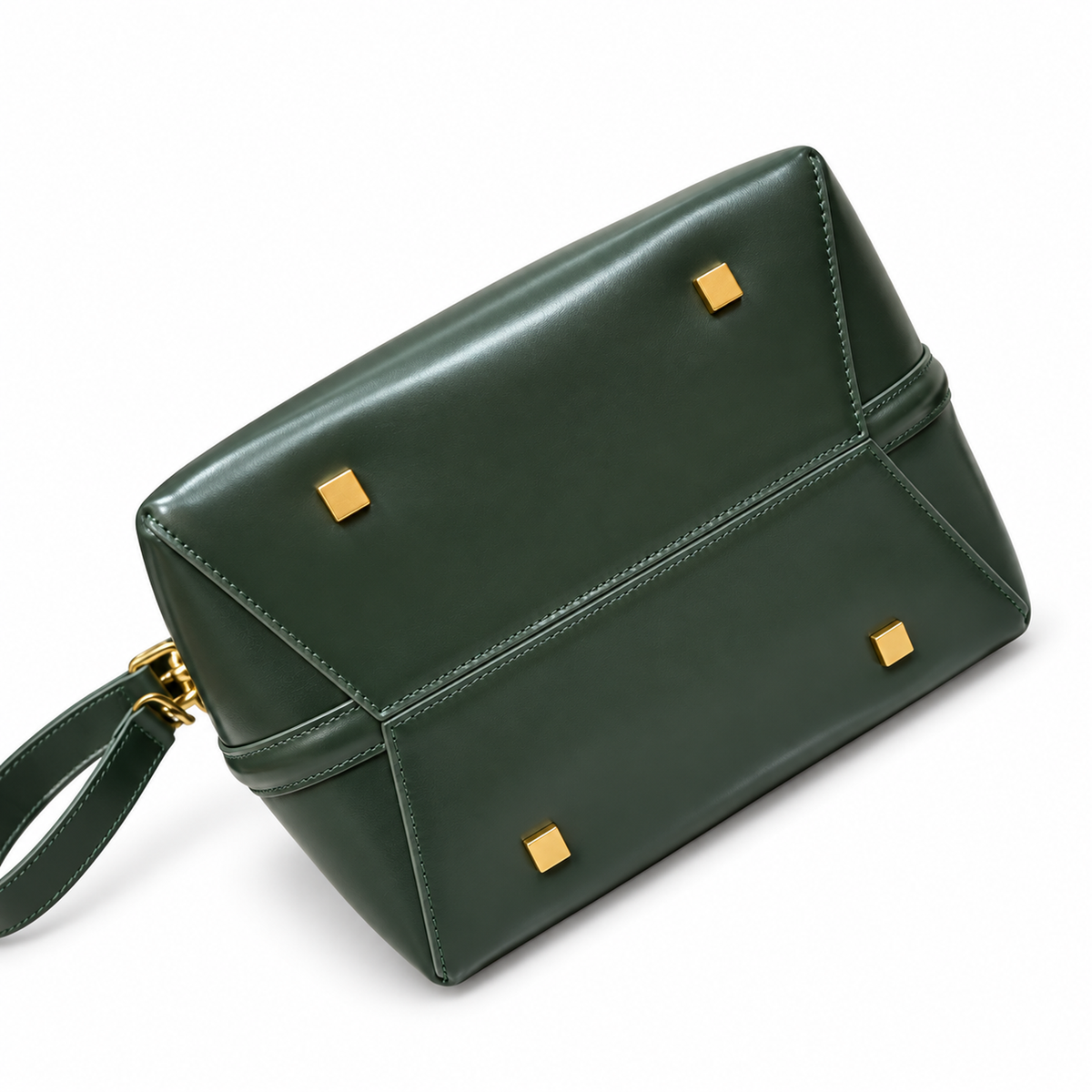 Saint Laurent YSL Le 37 Bucket Bag – Forest Green Leather