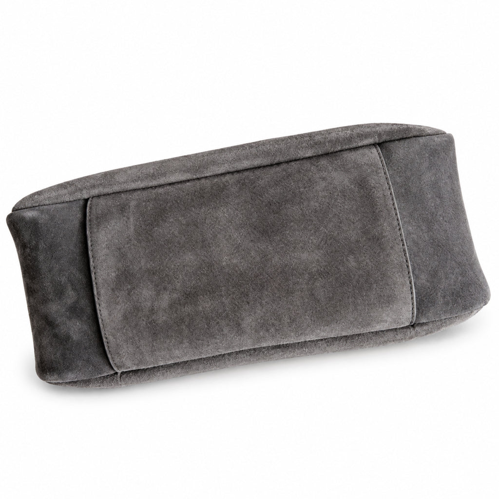 Saint Laurent YSL Le 37 Hobo Bag – Grey Suede Gold