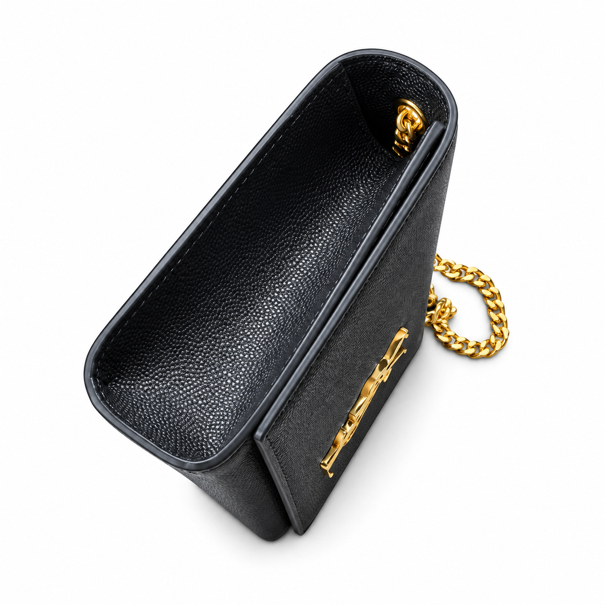 Saint Laurent YSL Kate Small Chain Bag – Black Gold